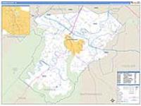 Warren, Va Carrier Route Wall Map