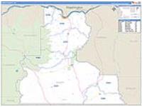 Wasco, Or Carrier Route Wall Map