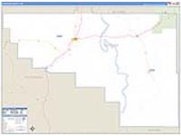 Washakie, Wy Carrier Route Wall Map