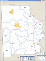 Washington, Al Carrier Route Wall Map