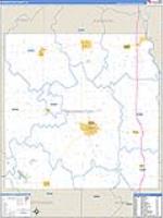 Washington, Ia Carrier Route Wall Map