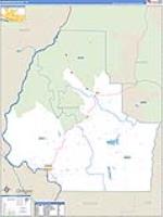 Washington, Id Carrier Route Wall Map