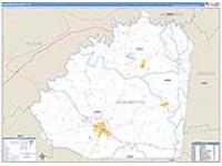 Washington, Ky Carrier Route Wall Map