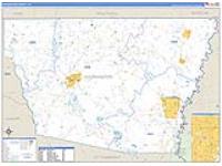 Washington Parish (), La Carrier Route Wall Map