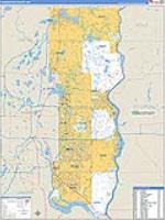 Washington, Mn Carrier Route Wall Map