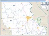 Washington, Ne Carrier Route Wall Map