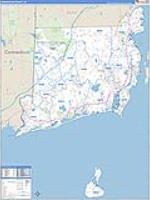Washington, Ri Carrier Route Wall Map