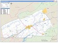 Washington, Va Carrier Route Wall Map