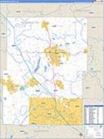 Washington, Wi Carrier Route Wall Map