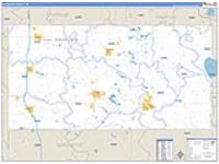 Waushara, Wi Carrier Route Wall Map