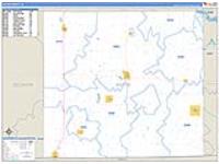 Wayne, Ia Carrier Route Wall Map