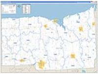 Wayne, Ny Carrier Route Wall Map