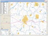 Wayne, Oh Carrier Route Wall Map