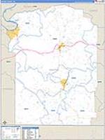 Wayne, Tn Carrier Route Wall Map