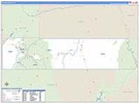 Wayne, Ut Carrier Route Wall Map