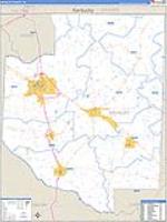 Weakley, Tn Carrier Route Wall Map