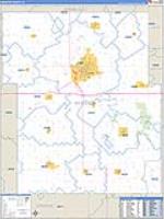 Webster, Ia Carrier Route Wall Map