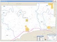 Webster, Ms Carrier Route Wall Map