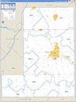 Wells, In Carrier Route Wall Map
