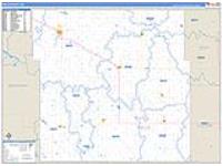 Wells, Nd Carrier Route Wall Map