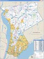 Westchester, Ny Carrier Route Wall Map