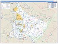 Westmoreland, Pa Carrier Route Wall Map
