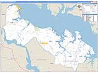 Westmoreland, Va Carrier Route Wall Map