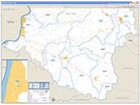 Wetzel, Wv Carrier Route Wall Map