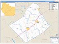 Wharton, Tx Carrier Route Wall Map