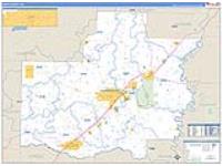 White, Ar Carrier Route Wall Map