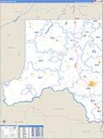 Whitman, Wa Carrier Route Wall Map