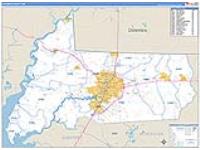 Wicomico, Md Carrier Route Wall Map