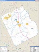 Wilkinson, Ga Carrier Route Wall Map