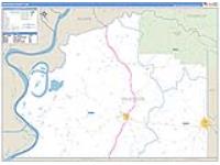 Wilkinson, Ms Carrier Route Wall Map