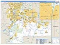 Will, Il Carrier Route Wall Map