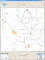 Wilson, Ks Carrier Route Wall Map