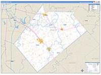 Wilson, Tx Carrier Route Wall Map