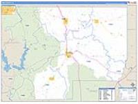 Winn Parish (), La Carrier Route Wall Map