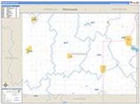 Winnebago, Ia Carrier Route Wall Map