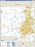 Winnebago, Il Carrier Route Wall Map