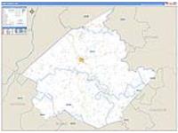 Wirt, Wv Carrier Route Wall Map