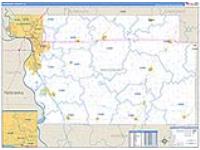 Woodbury, Ia Carrier Route Wall Map