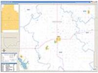 Woodson, Ks Carrier Route Wall Map