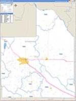 Woodward, Ok Carrier Route Wall Map
