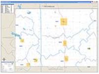 Worth, Ia Carrier Route Wall Map