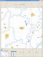 Wright, Ia Carrier Route Wall Map
