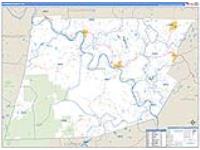 Wyoming, Pa Carrier Route Wall Map