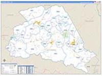 Wyoming, Wv Carrier Route Wall Map