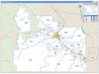 Yakima, Wa Carrier Route Wall Map