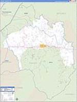 Yancey, Nc Carrier Route Wall Map